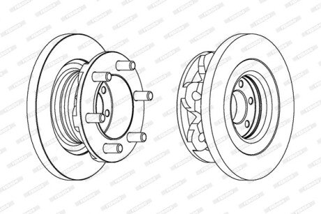 Диск гальмівний FERODO FCR313A