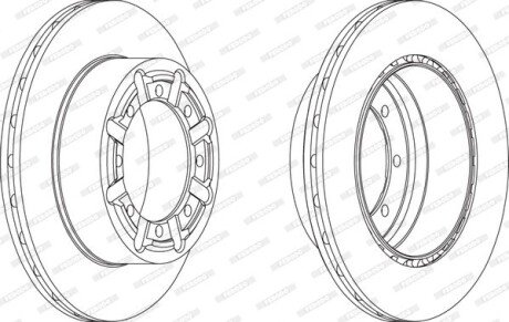 Диск гальмівний FERODO FCR340A