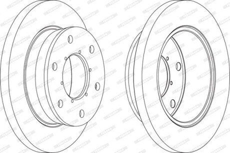 Тормозной диск FERODO FCR343A