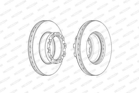 Тормозной диск FERODO FCR358A