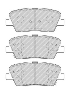 Комплект гальмівних колодок з 4 шт. дисків FERODO FDB4391