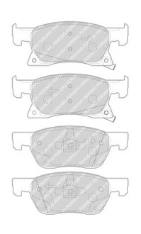 Тормозные колодки FERODO FDB4933