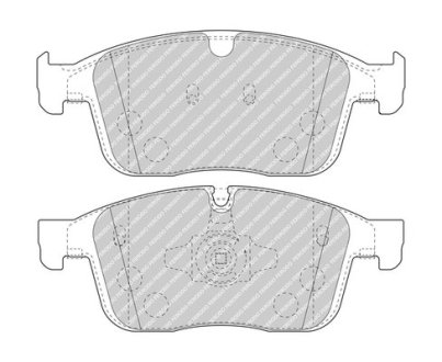 Комплект гальмівних колодок з 4 шт. дисків FERODO FDB4943 (фото 1)