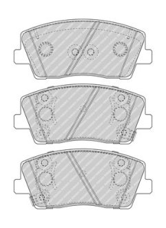 Гальмівні колодки, дискові FERODO FDB5045