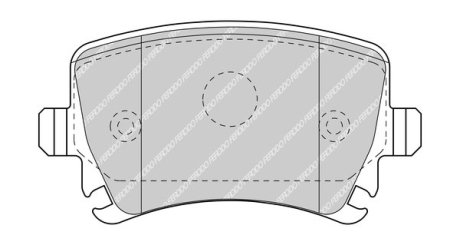 Гальмівні колодки, дискові FERODO FDB5107