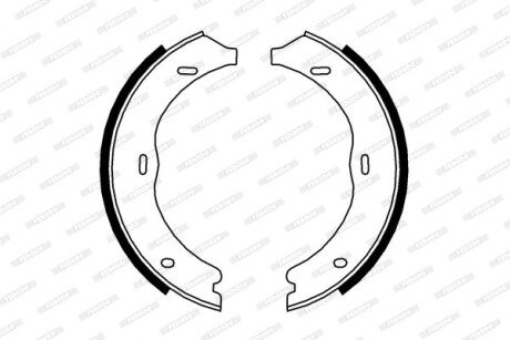 Тормозные колодки барабанные FERODO FSB4003