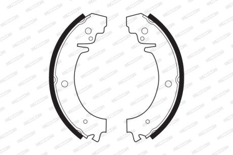 Комплект барабанных тормозных колодок FERODO FSB59
