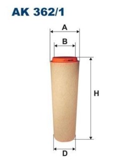 Фільтр повітряний FILTRON AK3621