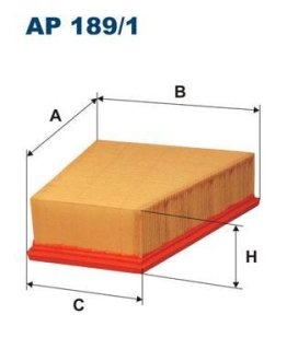 Фільтр повітряний FILTRON AP1891