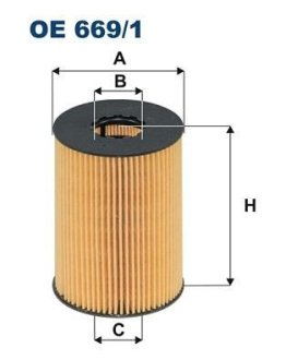 Фільтр масла FILTRON OE6691