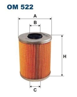 Фільтр масла FILTRON OM522