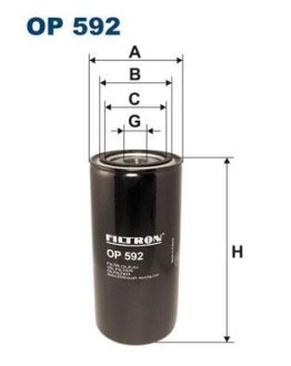 Фільтр масла FILTRON OP592