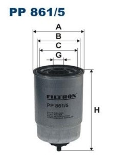 Фільтр палива FILTRON PP8615