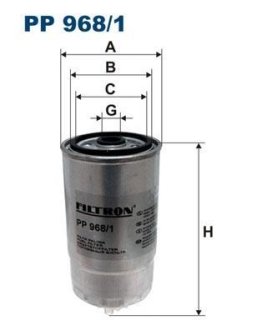 Фільтр палива FILTRON PP9681