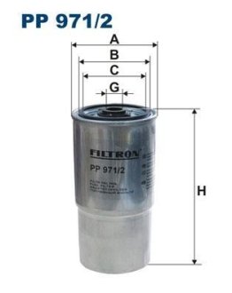 Фільтр палива FILTRON PP9712