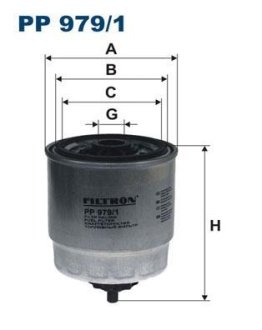 Фільтр палива FILTRON PP9791