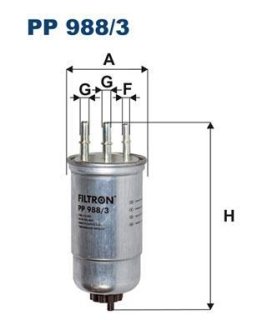 Фільтр палива FILTRON PP9883