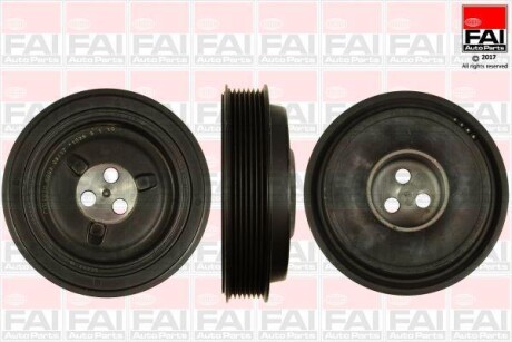 FAI FORD Шкив коленвала Transit 2.4TDCi 06- FAI AUTOPARTS Fischer FVD1010