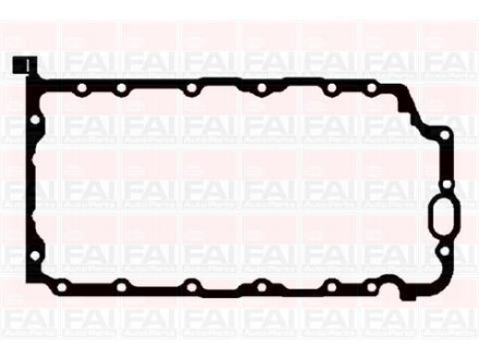 Прокладка пiддона Opel Astra G 2,0DTi 98-/Omega B 2.0 00- FAI AUTOPARTS Fischer SG863