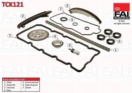 Ланцюг приводу кулачкового валу (набір) FAI AUTOPARTS Fischer TCK121