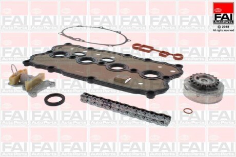 ZESTAW ŁAŃCUCHA ROZRZĄDU VW 2,0 FSI Z KOŁEM ZMIENNYCH FAZ FAI AUTOPARTS Fischer TCK125VVT