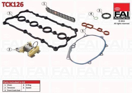 Ланцюг приводу кулачкового валу (набір) FAI AUTOPARTS Fischer TCK126