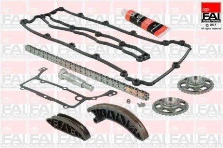 ZESTAW ŁAŃCUCHA ROZRZĄDU DB OM 651 Z 3 SPINKAMI (Z USZCZELKAMI) FAI AUTOPARTS Fischer TCK227L