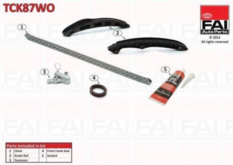 Механізм ГРМ (набір) FAI AUTOPARTS Fischer TCK87WO