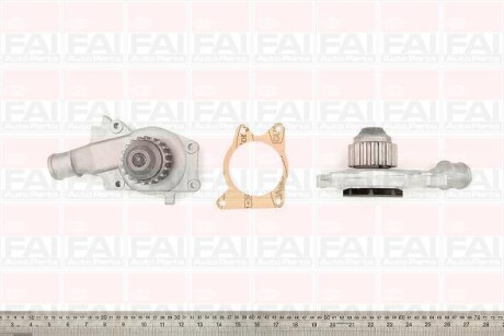 Водяна помпа Chery Amulet/Ford Escort III/IV/V/VI/VII/Fiesta II/III 1.4-1.6 CVH 1986- FAI AUTOPARTS Fischer WP2527