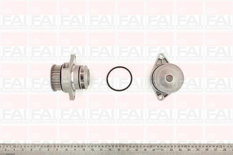 Водяна помпа VAG Caddy II/Golf III/Vento/Polo 1.4/1.6 1994- FAI AUTOPARTS Fischer WP6101