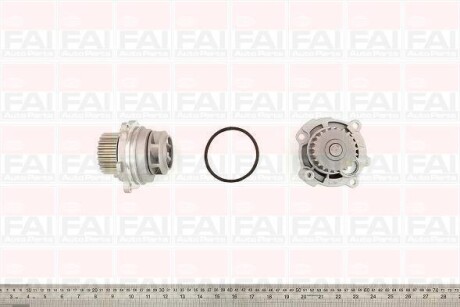 Водяна помпа VAG A3/A4/A6/Octavia/Bora/Caddy III/Golf IV/V/VI/Passat/Polo/Touran 1.6 BiFuel/MultiFuel/2.0FSI 2000- FAI AUTOPARTS Fischer WP6127