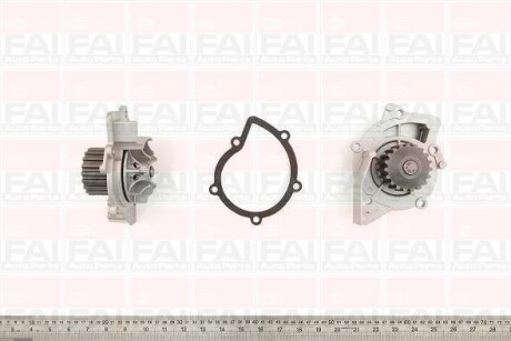 Водяна помпа Fiat/Ford/PSA/Volvo 1.6DMultijet/2.0DMultijet/2.0Hdi/2.0TDCi/2.2 HDi 2000- FAI AUTOPARTS Fischer WP6310