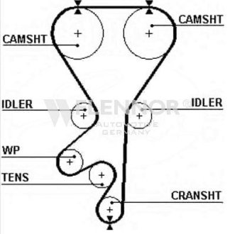 Ремінь ГРМ Flennor 4257V