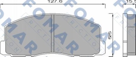 Колодки гальмівні дискові FOMAR FO 439681