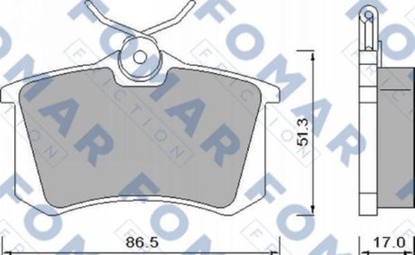 Гальмівні колодки FOMAR FO448181