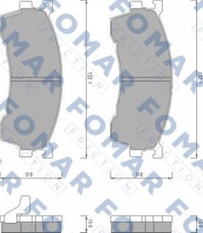 Гальмівні колодки FOMAR FO459481