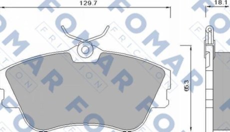 Колодки гальмівні дискові FOMAR FO 625381