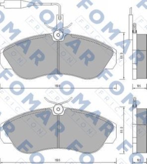 Гальмівні колодки FOMAR FO629681