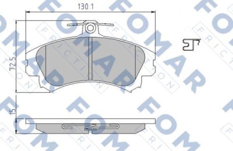 Колодки гальмівні дискові FOMAR FO 638081