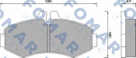 Гальмівні(тормозні) колодки FOMAR FO678681