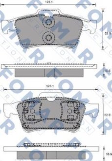 Колодки гальмівні дискові FOMAR FO686781