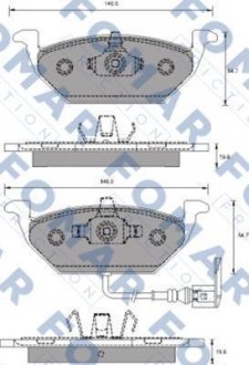 Гальмівні(тормозні) колодки FOMAR FO687781