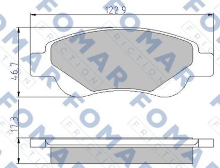 Гальмівні колодки (набір) FOMAR FO929481