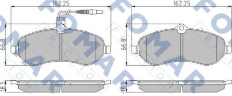 Колодки гальмівні дискові FOMAR FO 931081