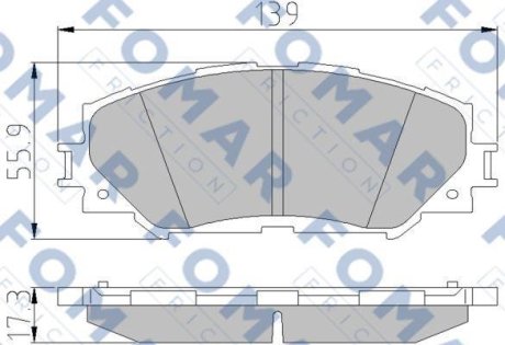 Колодки гальмівні дискові FOMAR FO 932781