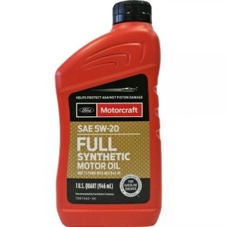 Олива моторна Ford Motorcraft Full Synthetic 5W-20, 0,946л. Ford - Motorcraft XO5W20Q1FS