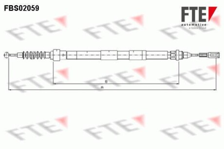 Трос ручного гальма FTE FBS02059