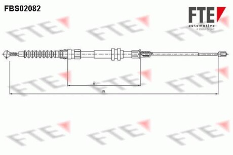 Трос ручного гальма FTE FBS02082