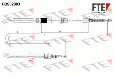 Трос ручного гальма FTE FBS02083