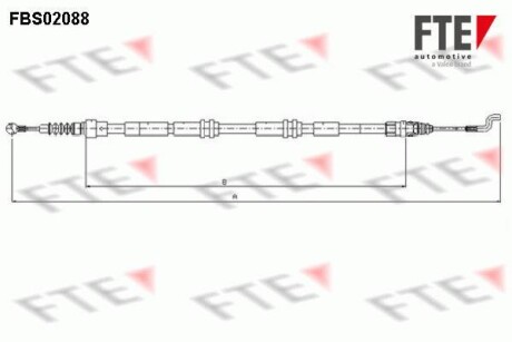 Трос ручного гальма FTE FBS02088